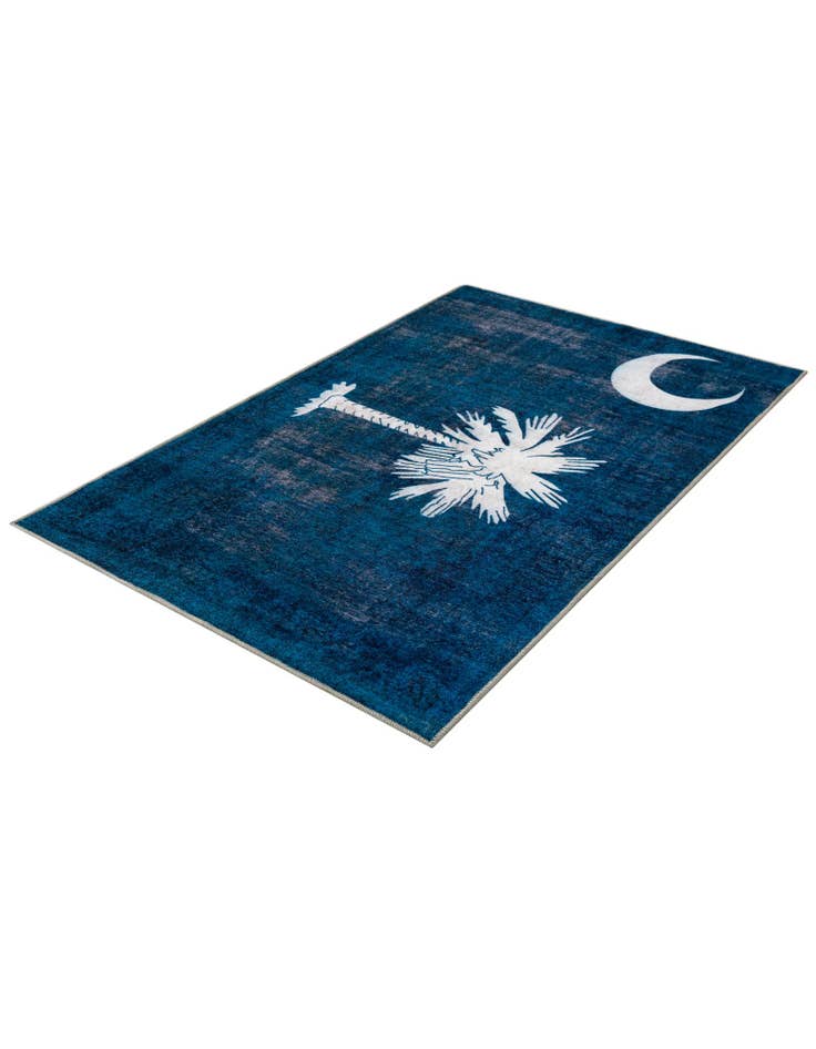 Detail image of 4' x 6' South Carolina The Flag Collection Rug