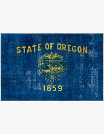 5' x 7' Oregon The Flag Collection Rug
