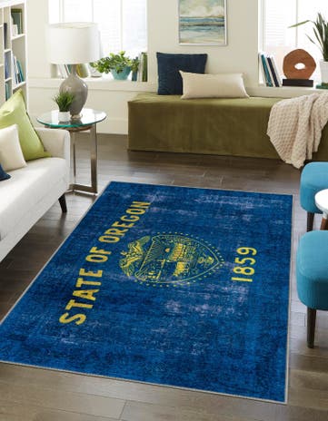 2' x 3' Oregon The Flag Collection Rug