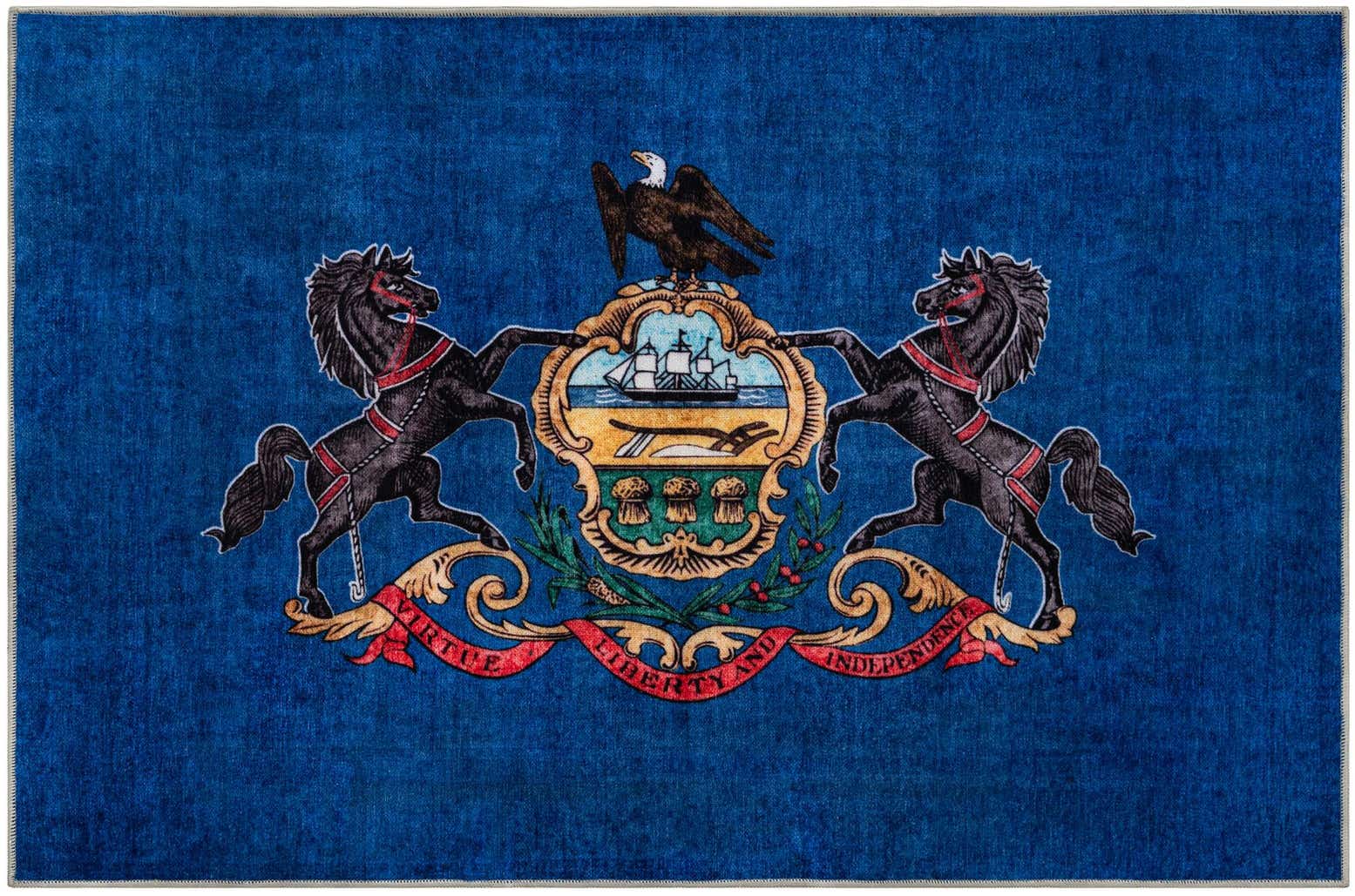 6' x 9' Pennsylvania The Flag Collection Rug