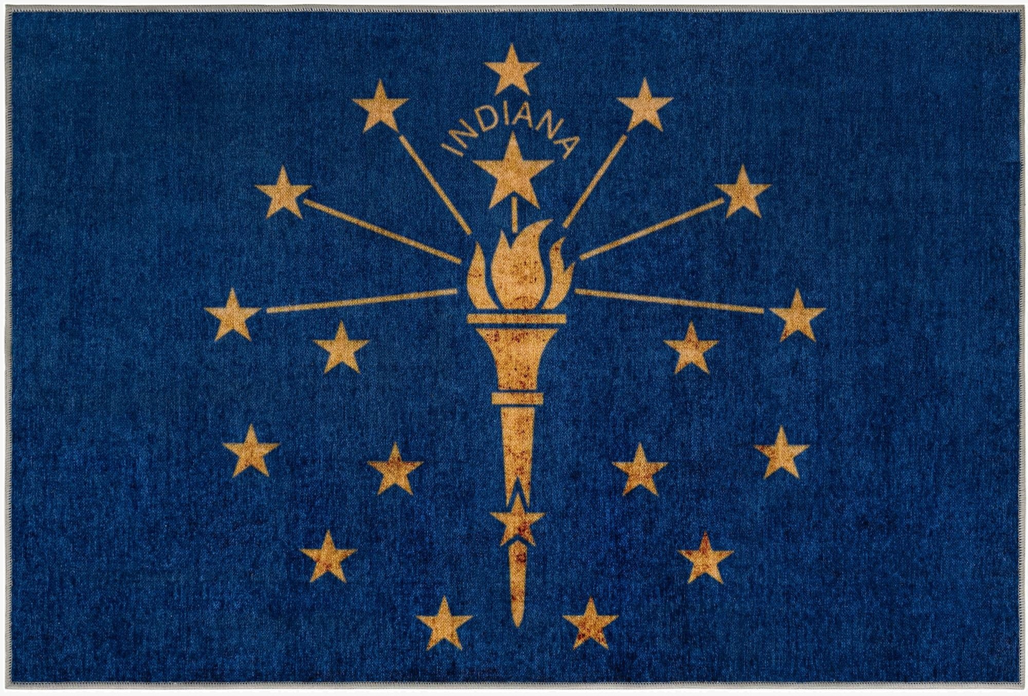5' x 7' Indiana The Flag Collection Rug