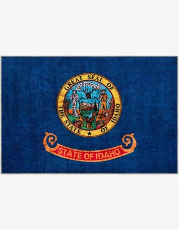 Navy Blue Idaho The Flag Collection Rug