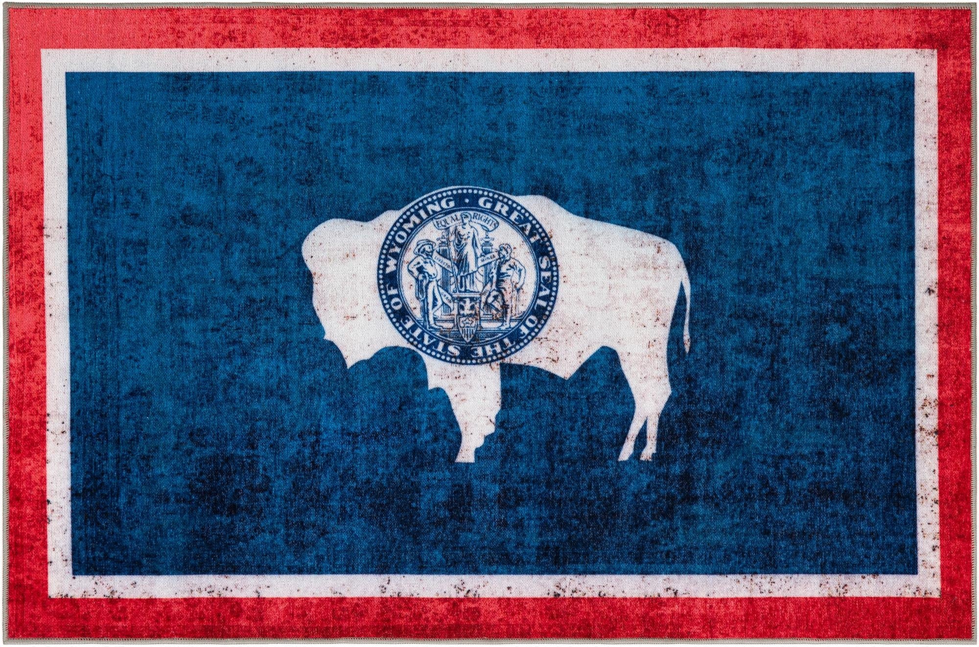 8' x 11' Wyoming The Flag Collection Rug