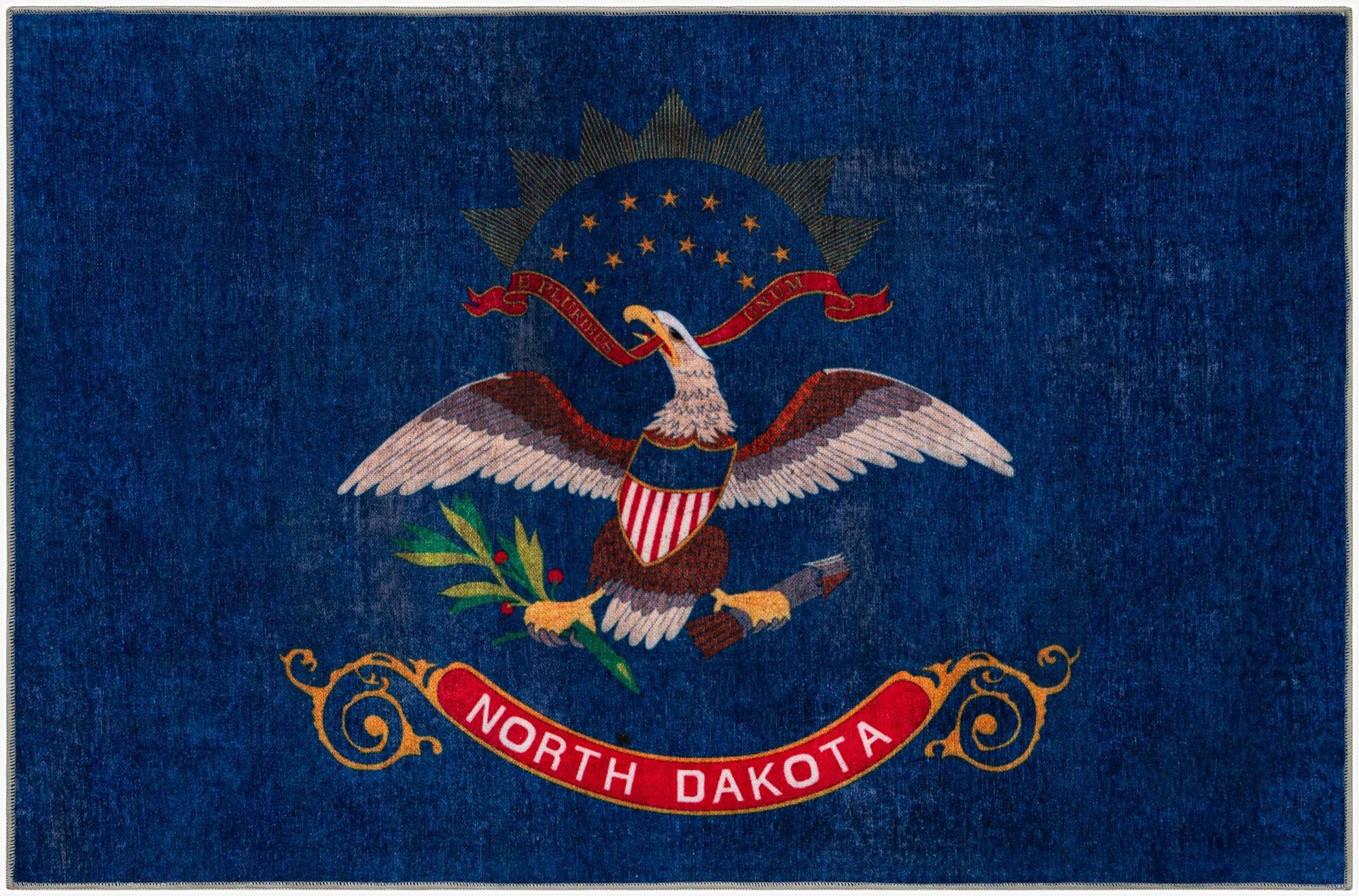 5' x 7' North Dakota The Flag Collection Rug