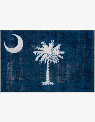 Navy Blue South Carolina The Flag Collection Rug