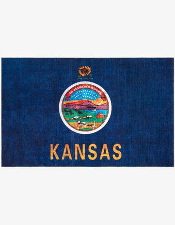 6' x 9' Kansas The Flag Collection Rug