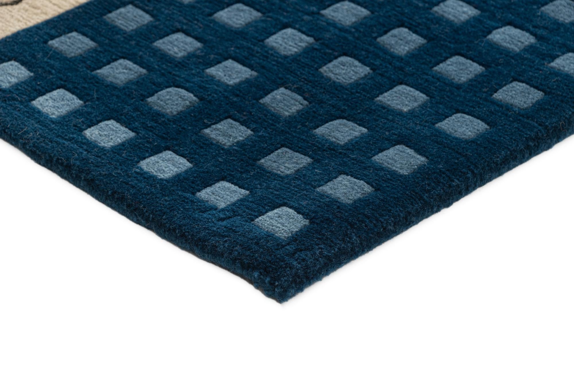 2' 6 x 4' 7 Hand Knotted Tibet Wool Rug
