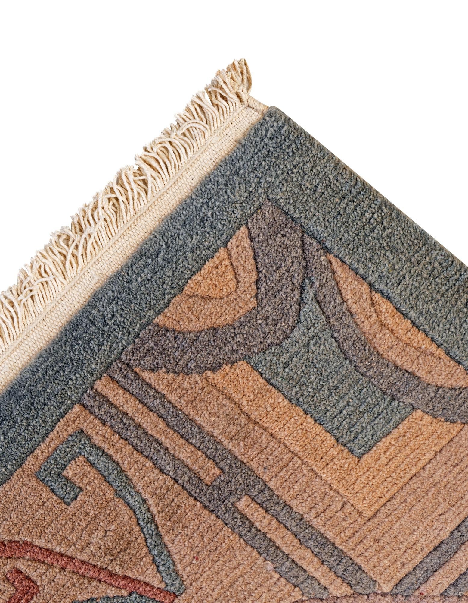 8' 4 x 11' 6 Hand Knotted Tibet Wool Rug
