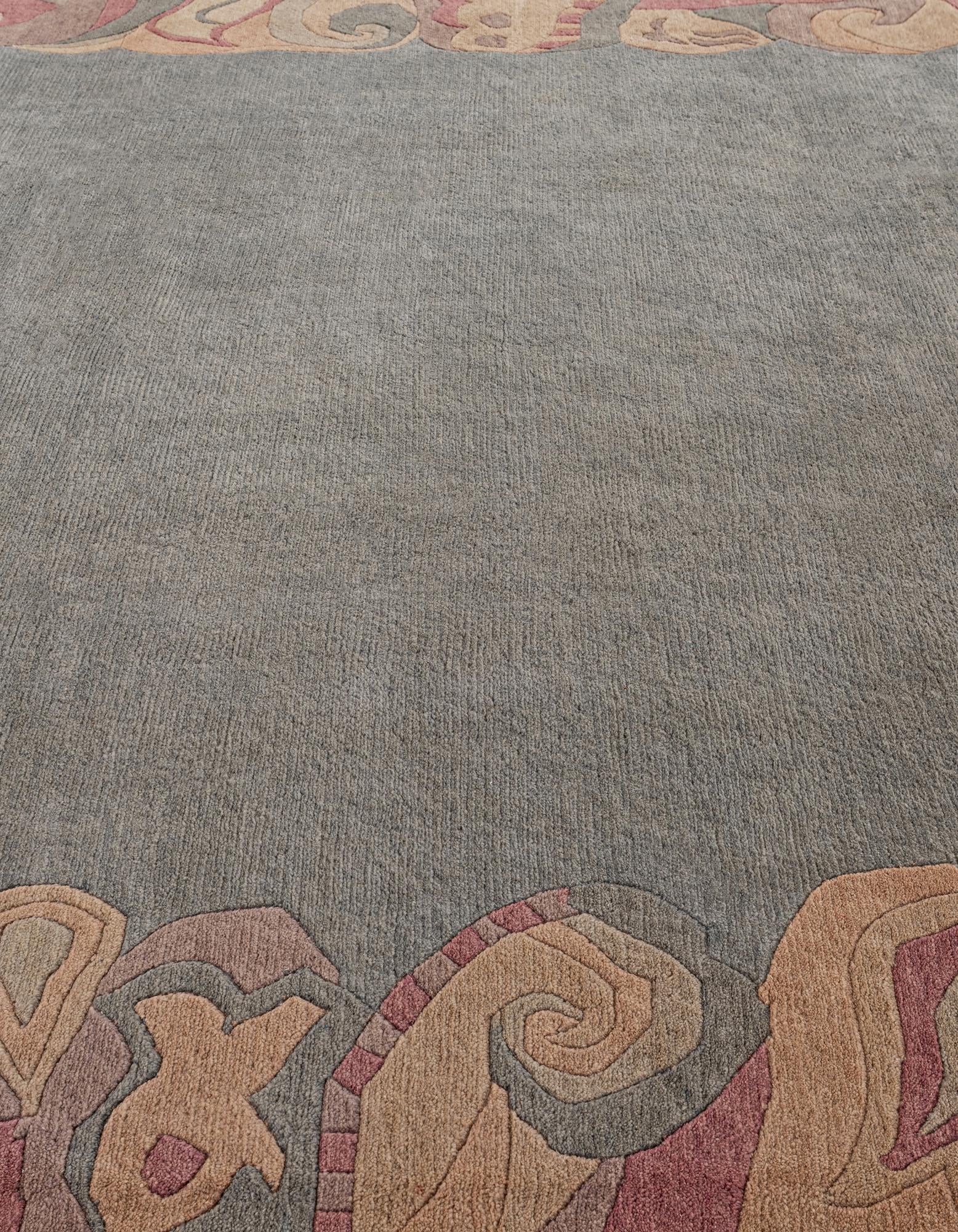 8' 4 x 11' 4 Hand Knotted Tibet Wool Rug