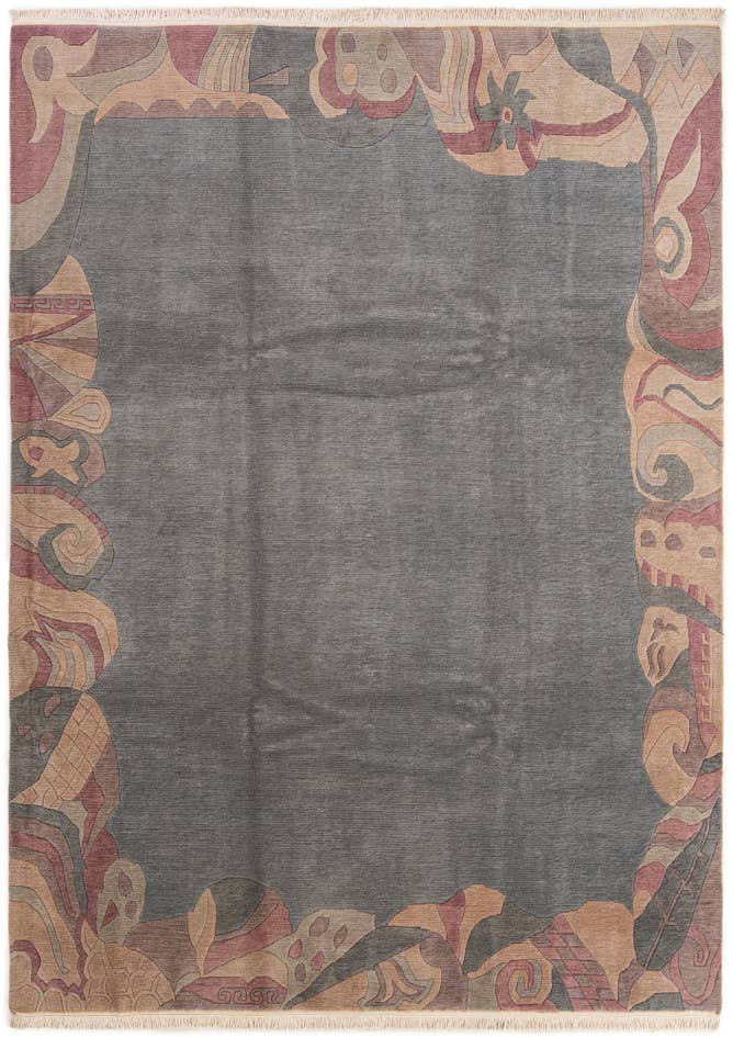 Detail image of 8' 4 x 11' 4 Hand Knotted Tibet Wool Rug