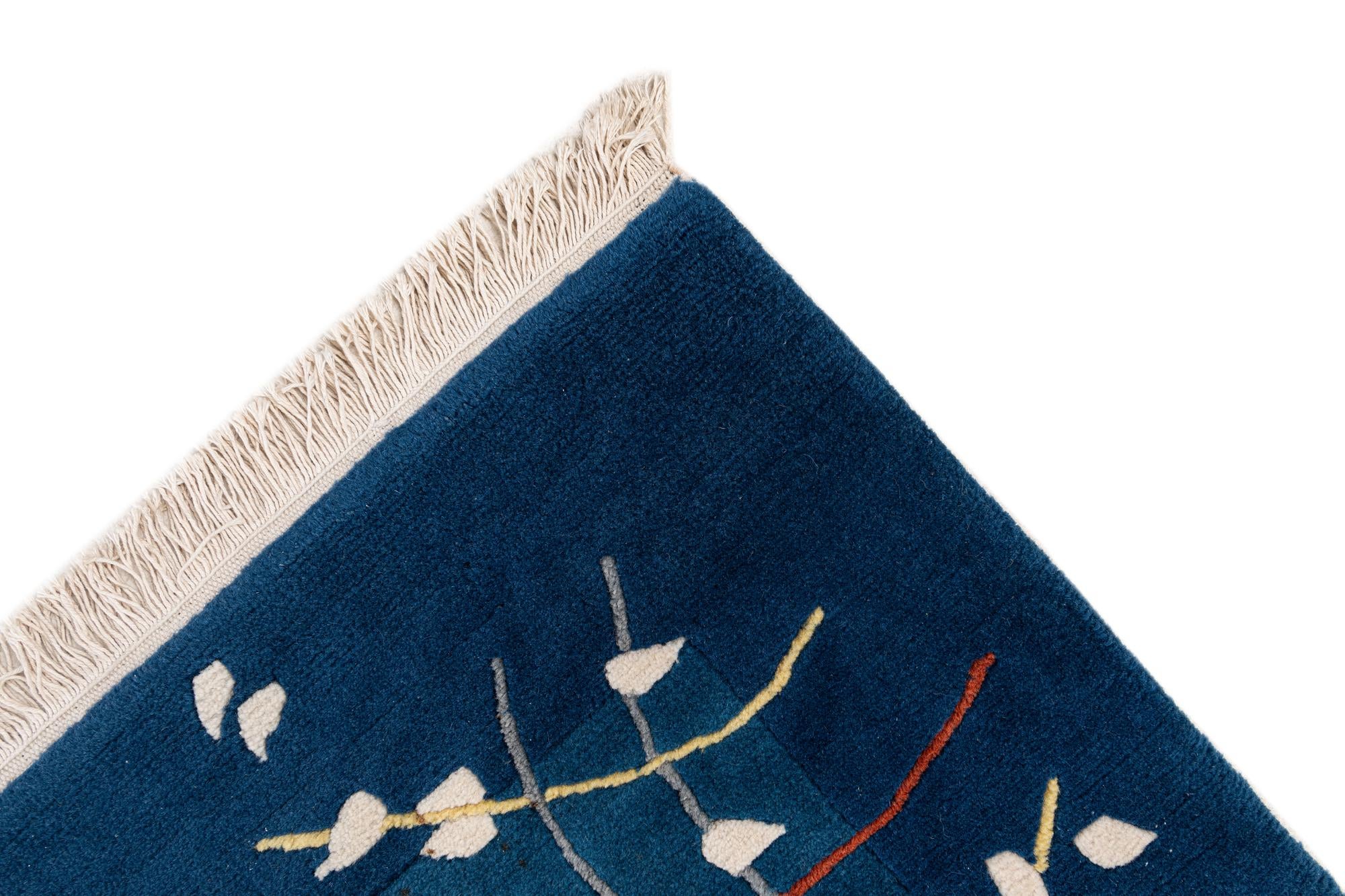 8' 1 x 9' 8 Hand Knotted Tibet Wool Rug