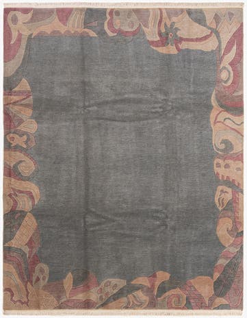 2' 7 x 4' 7 Hand Knotted Tibet Wool Rug