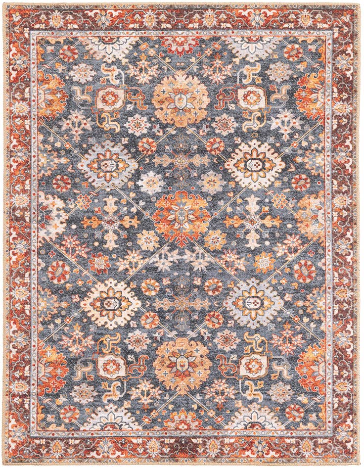 Detail image of 4' 1 x 6' 1 Washable Timeless Rug