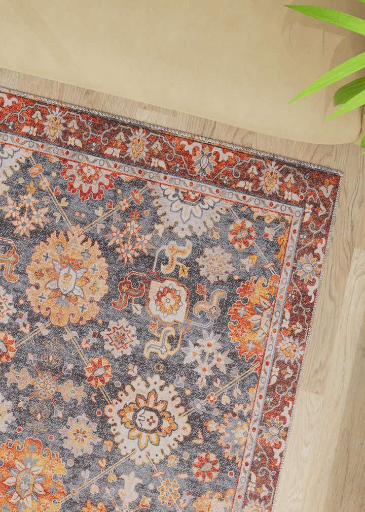 6' 1 x 9' Washable Timeless Rug