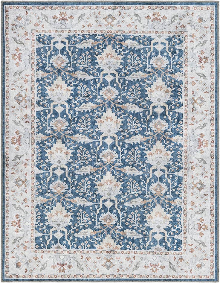 Detail image of 4' 1 x 6' 1 Washable Timeless Rug