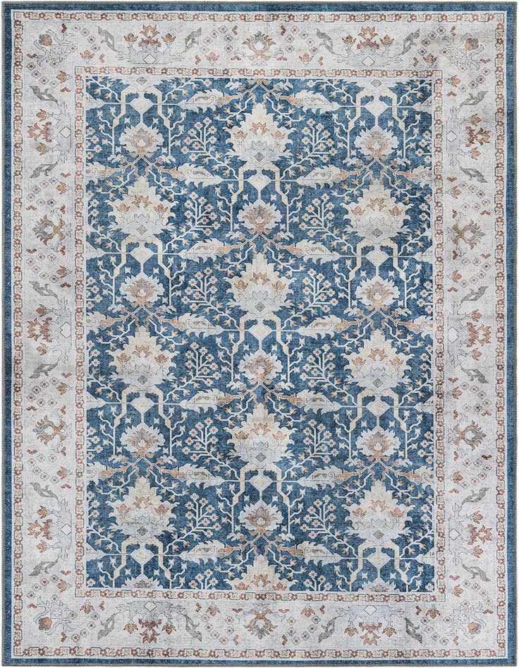 Detail image of 6' 1 x 9' Washable Timeless Rug