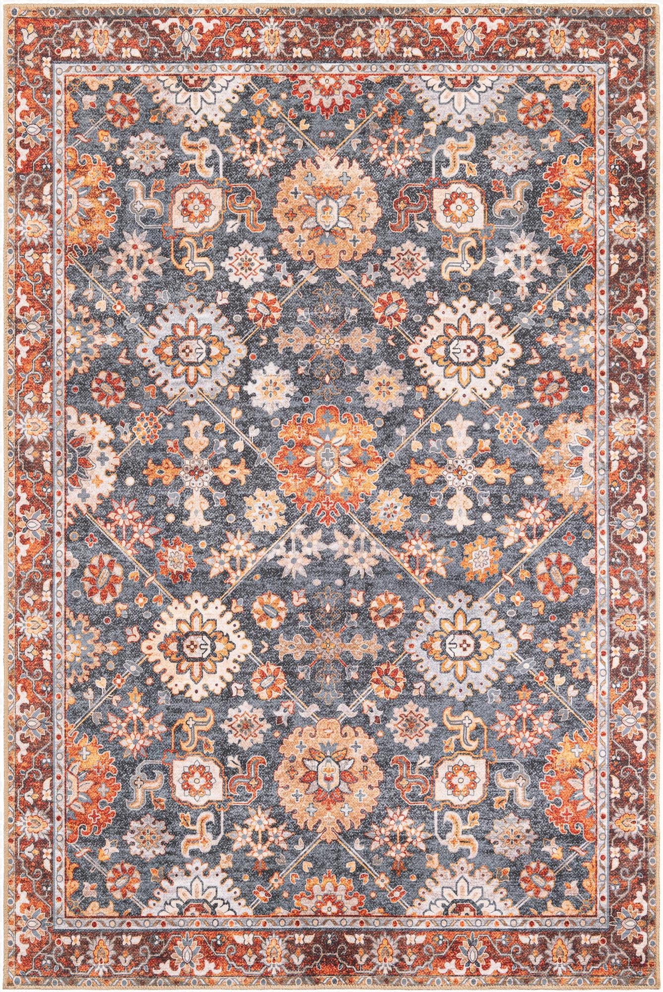 6' 1 x 9' Washable Timeless Rug