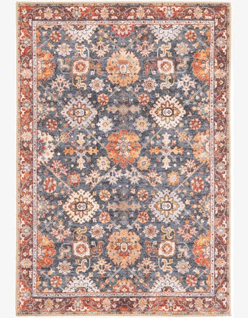 Navy Blue Washable Timeless Rug