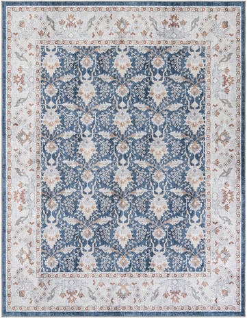 Navy Blue Washable Timeless Rug