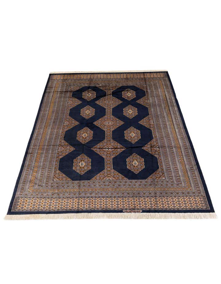 6' 3 x 9' 2 Hand Knotted Torkaman Persian Rug