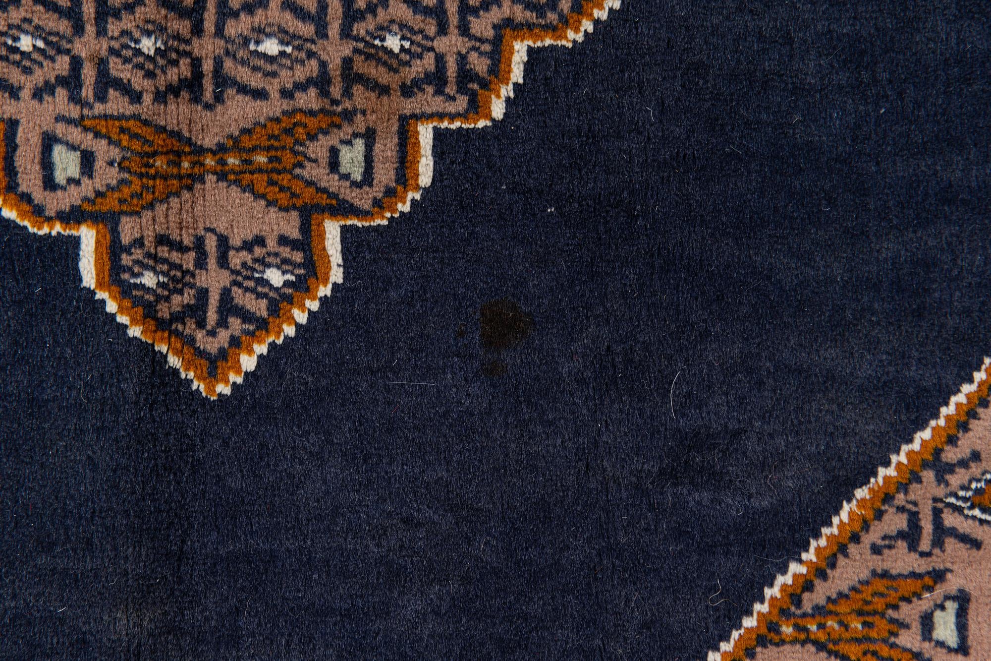 6' 3 x 9' 2 Hand Knotted Torkaman Persian Rug