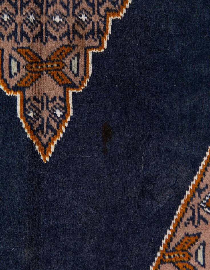 Detail image of 6' 3 x 9' 2  Hand Knotted Torkaman Persian Rug
