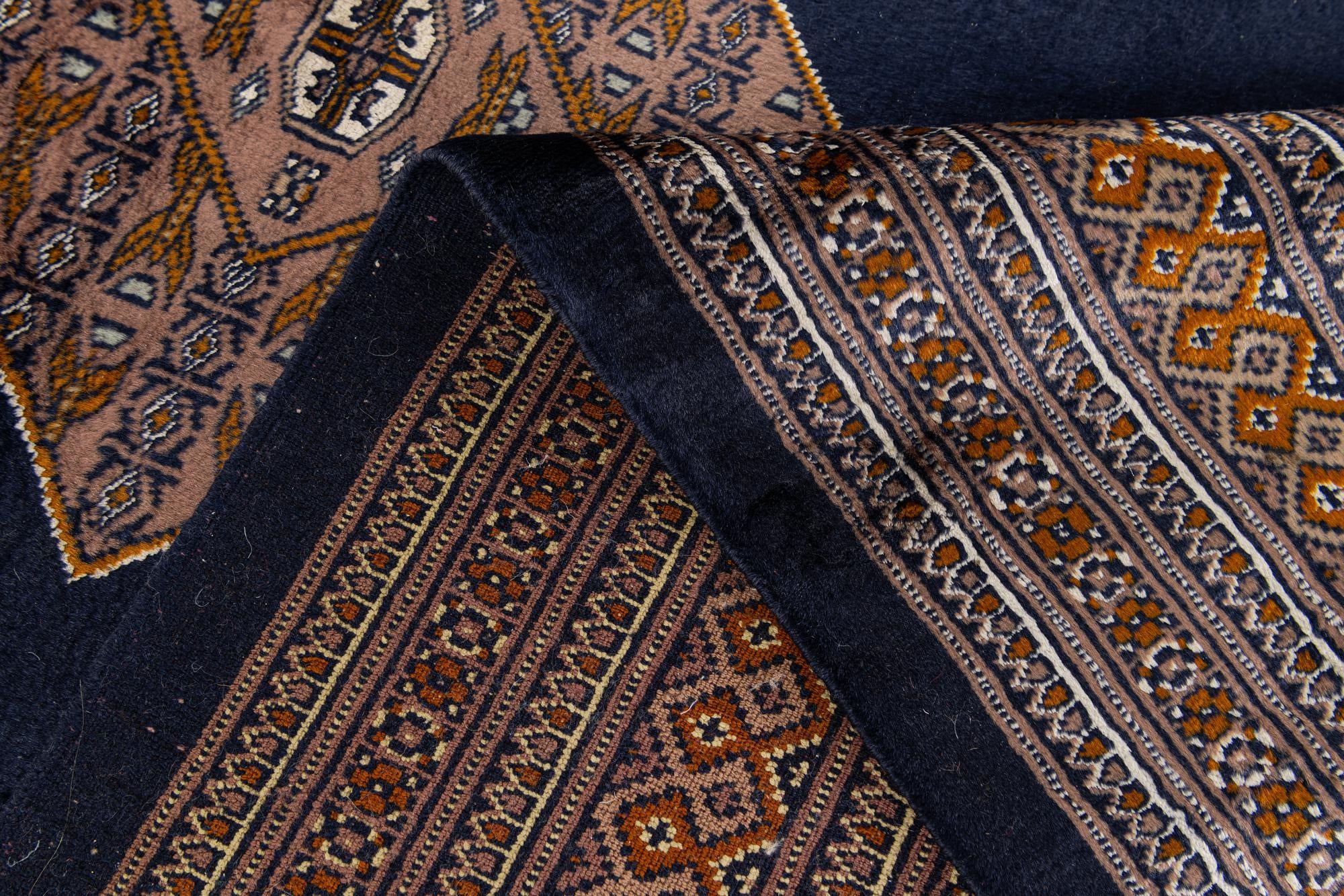 6' 3 x 9' 2 Hand Knotted Torkaman Persian Rug