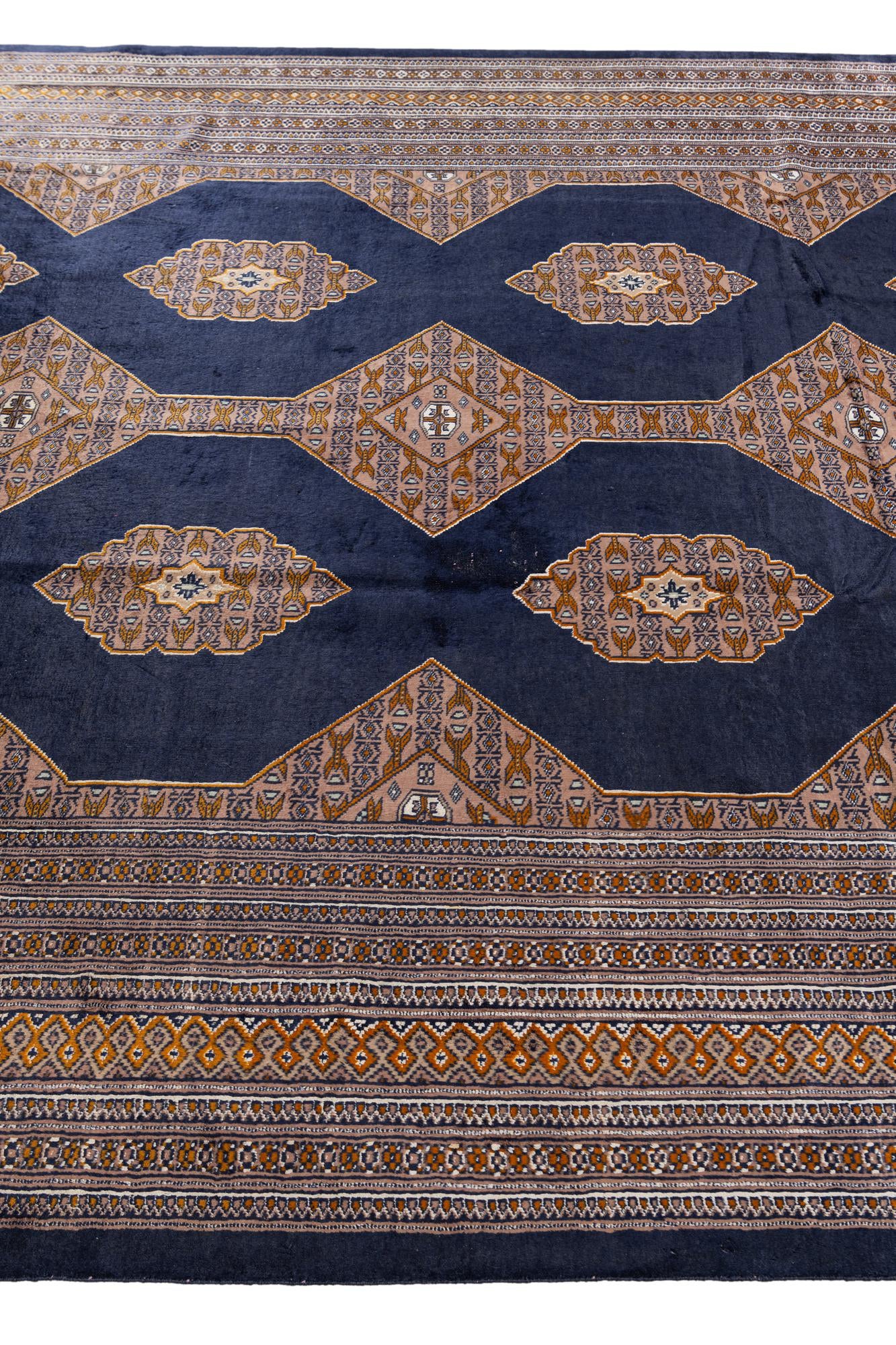 6' 3 x 9' 2 Hand Knotted Torkaman Persian Rug