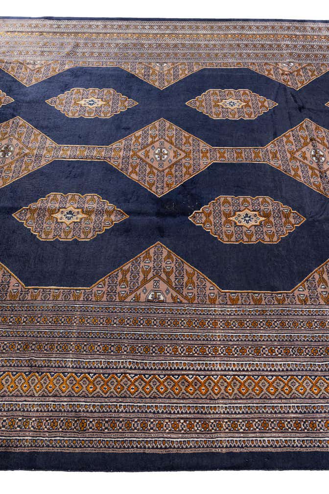6' 3 x 9' 2 Hand Knotted Torkaman Persian Rug