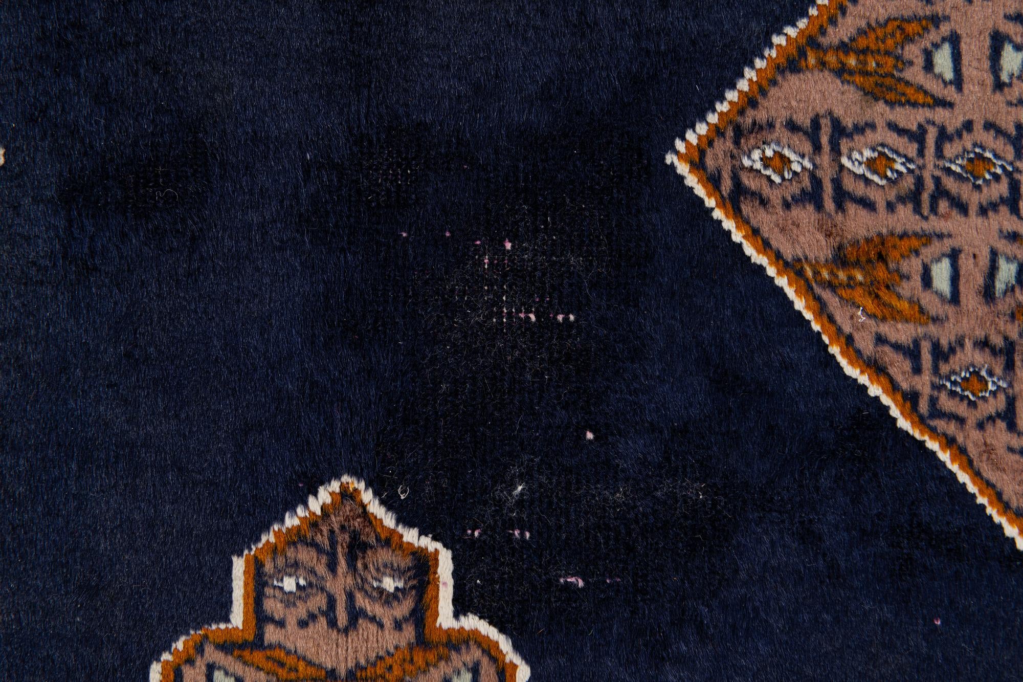 6' 3 x 9' 2 Hand Knotted Torkaman Persian Rug