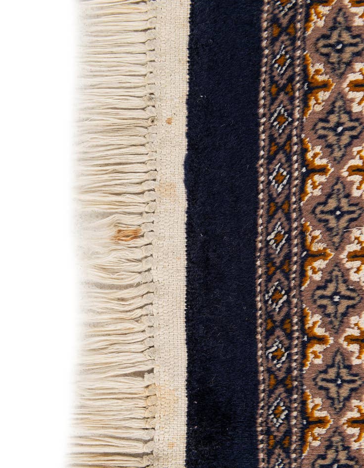 Detail image of 6' 3 x 9' 2  Hand Knotted Torkaman Persian Rug