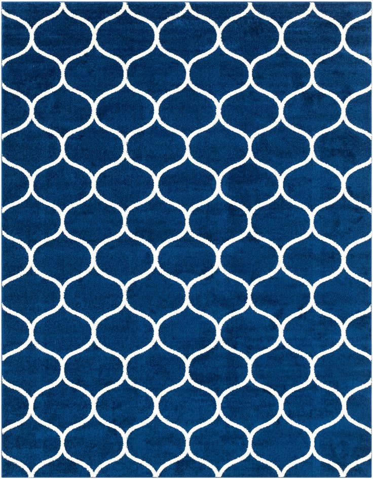 Detail image of 7' 10 x 10' Trellis Frieze Rug