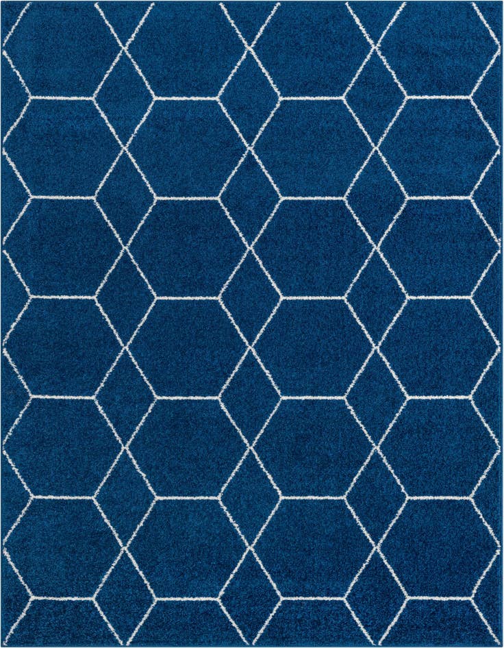 Detail image of 7' 10 x 10' Trellis Frieze Rug