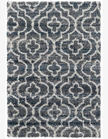 5' 3 x 7' 7 Trellis Shag Rug