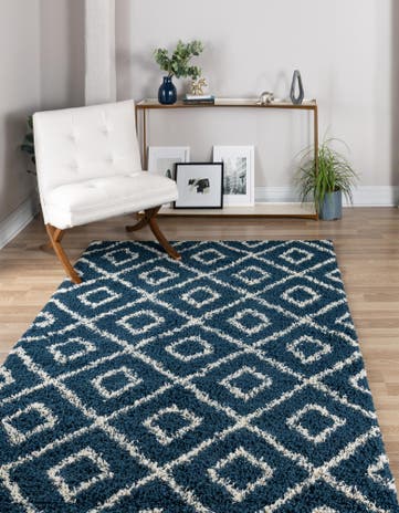 2' x 3' Trellis Shag Rug