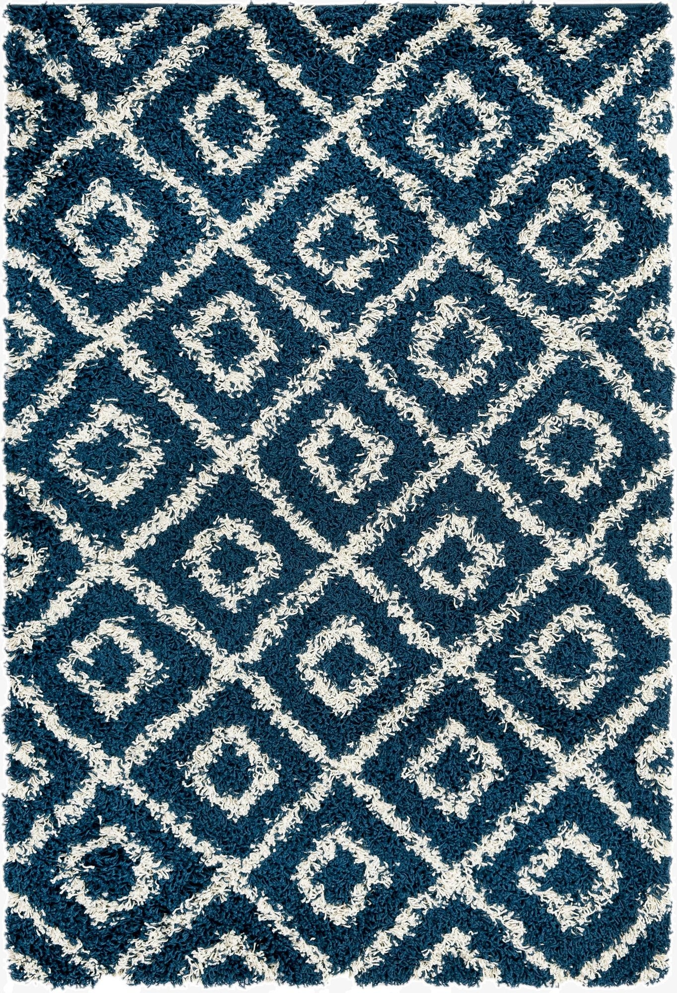 4' x 6' Trellis Shag Rug