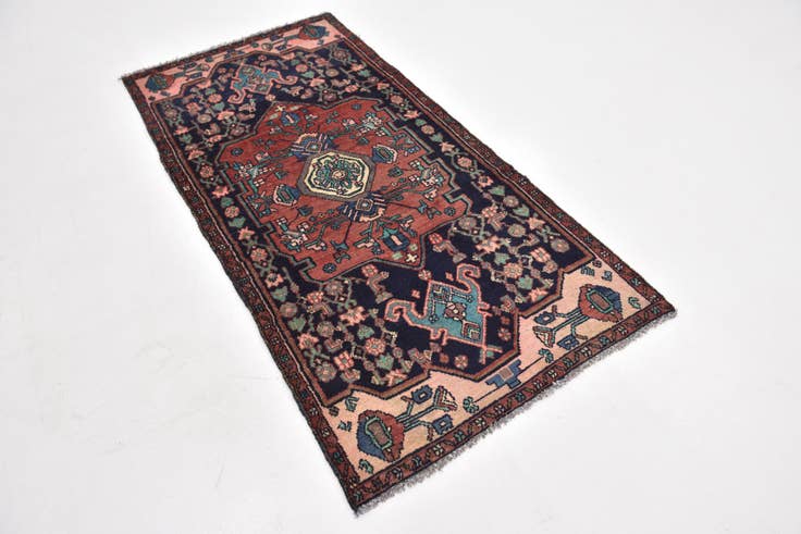 Detail image of 2' 10 x 5' 10 Hand Knotted Tuiserkan Persian Wool Rug