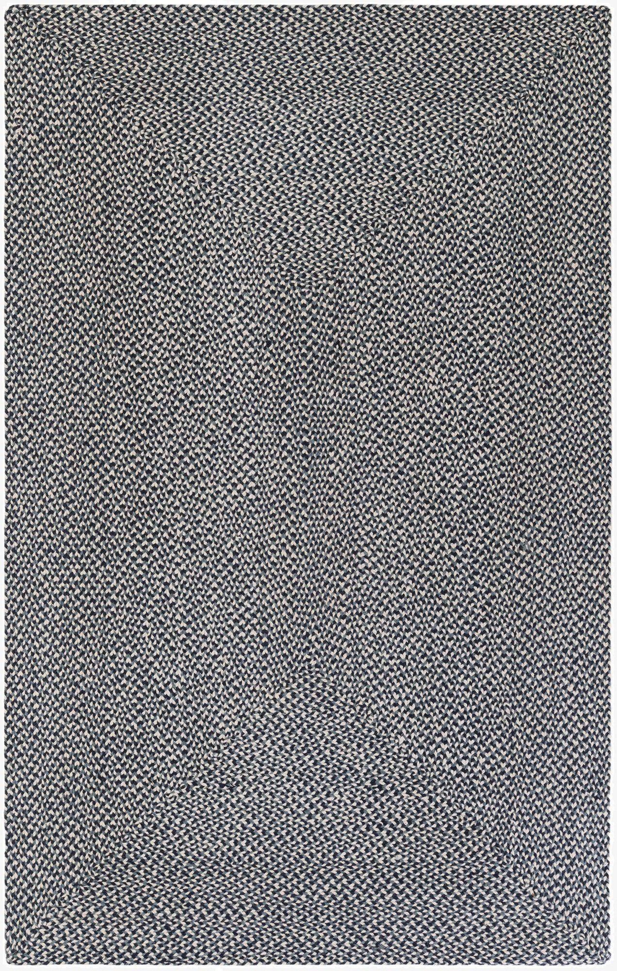 5' 1 x 8'  Hand Tweed Braided Jute Rug