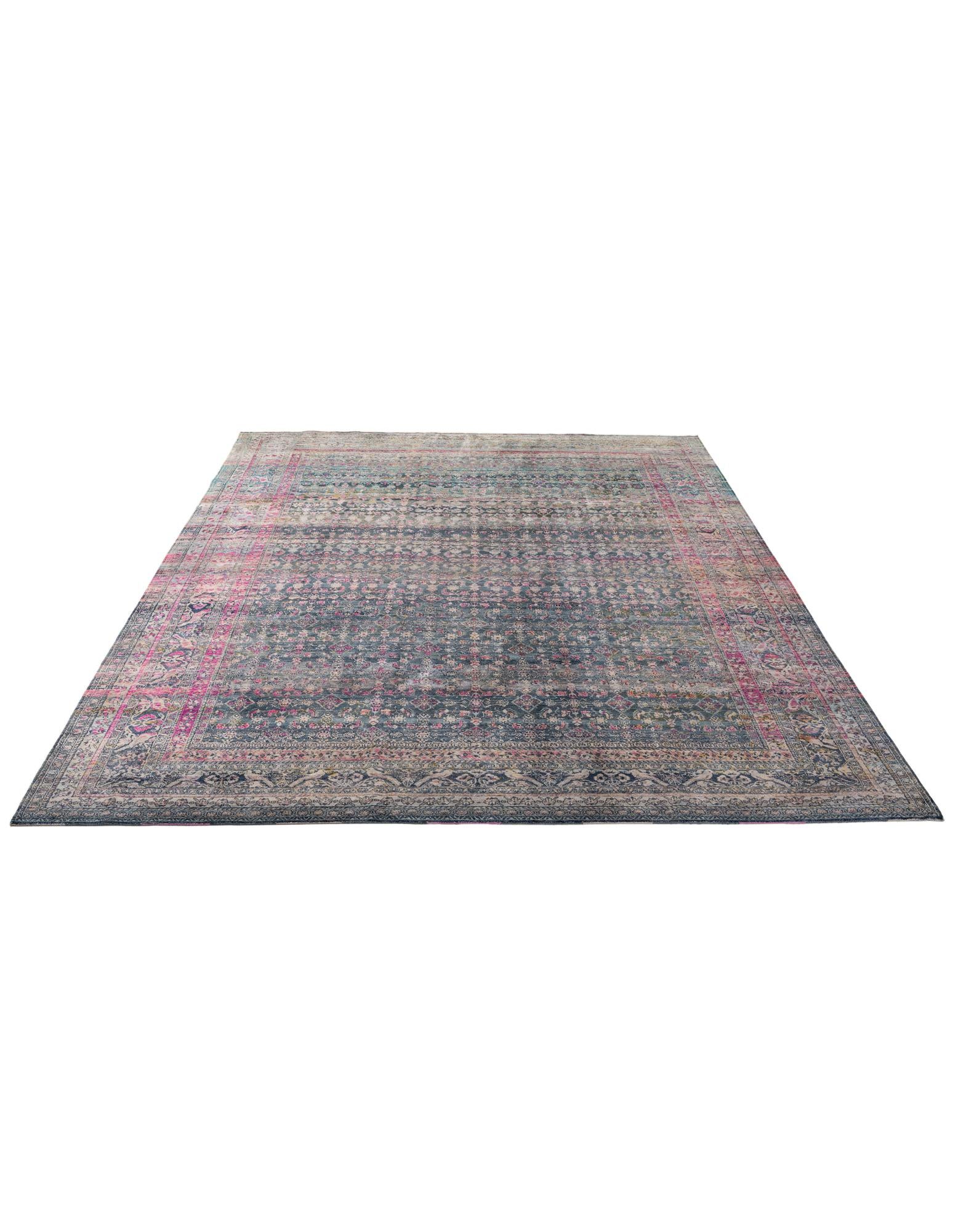 9' x 12' 8 Hand Knotted Ultra Vintage Persian Rug