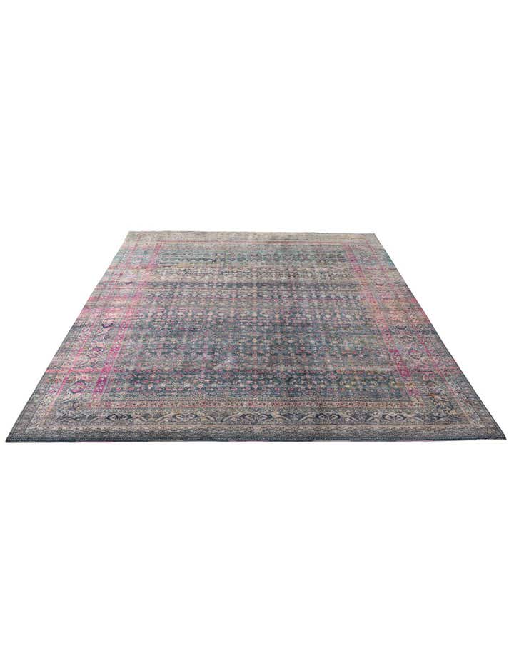 9' x 12' 8 Hand Knotted Ultra Vintage Persian Rug