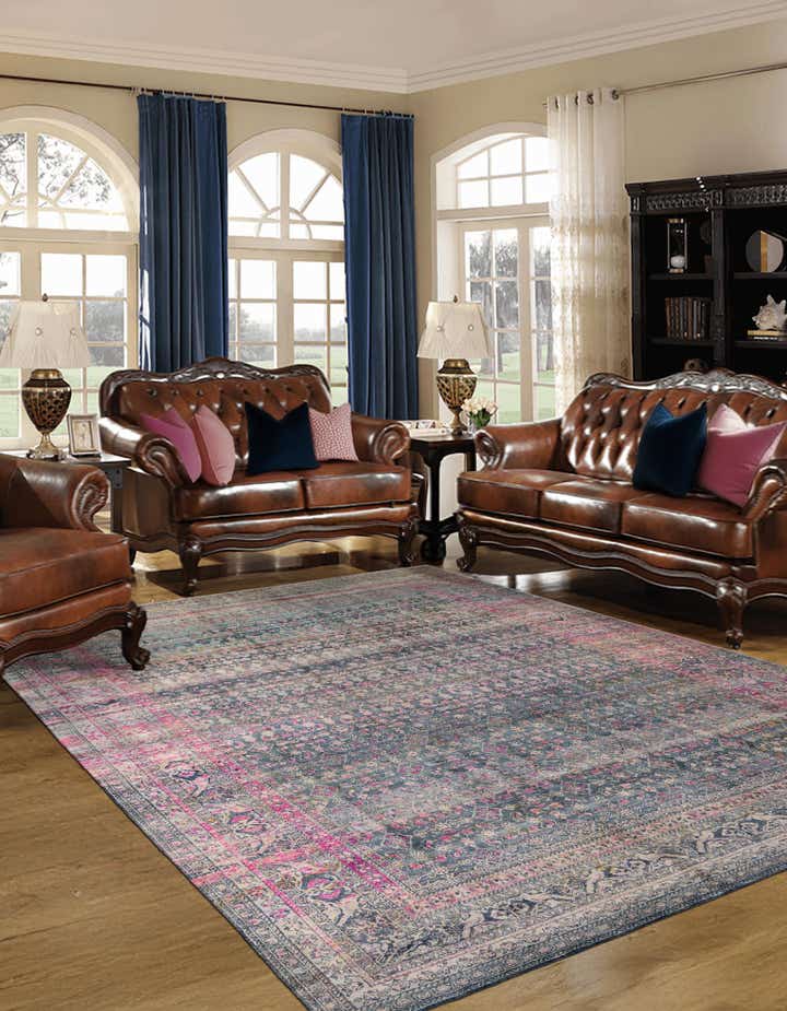 9' x 12' 8 Hand Knotted Ultra Vintage Persian Rug