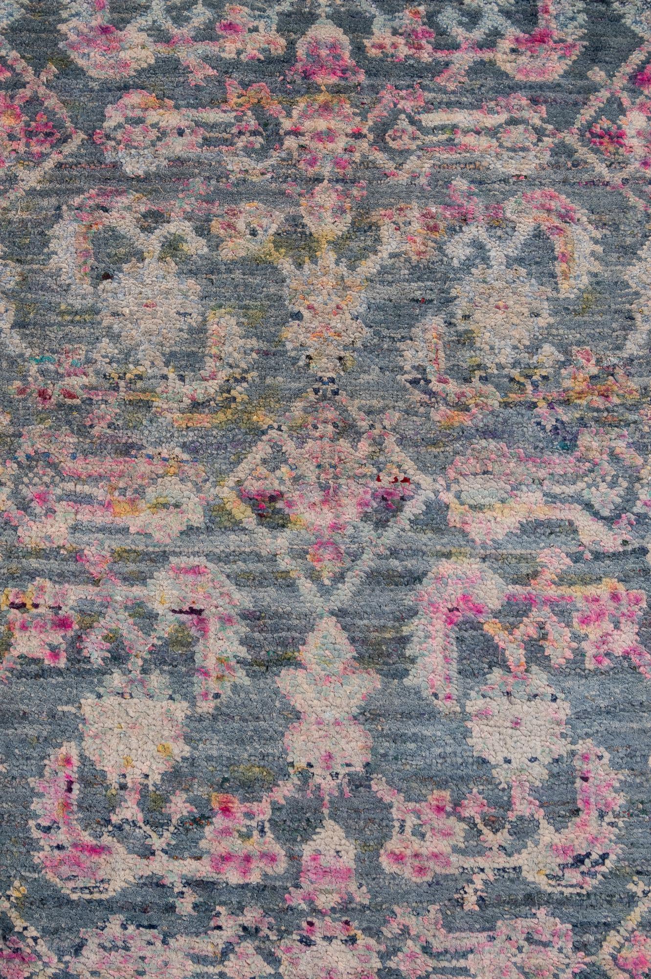 9' x 12' 8 Hand Knotted Ultra Vintage Persian Rug