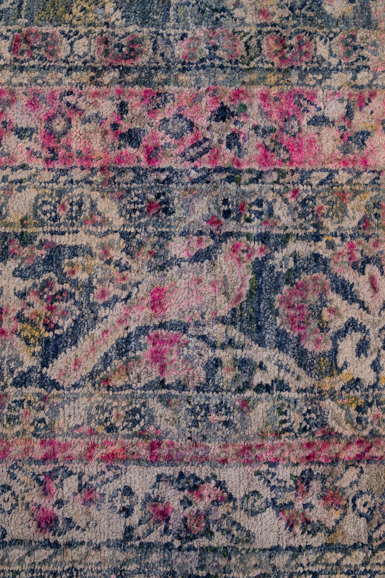 9' x 12' 8 Hand Knotted Ultra Vintage Persian Rug