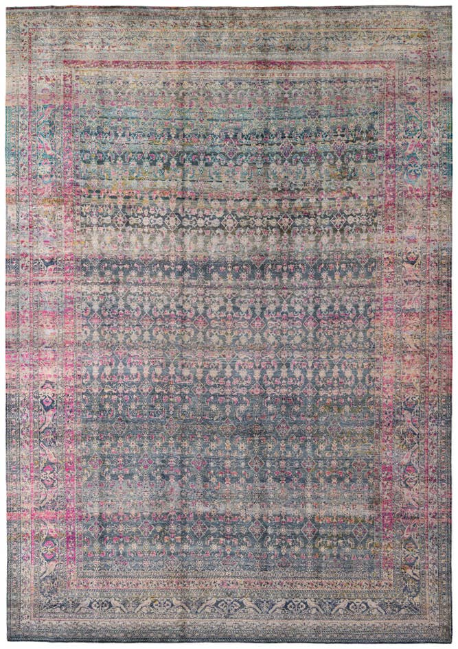 Detail image of 9' x 12' 8 Hand Knotted Ultra Vintage Persian Rug