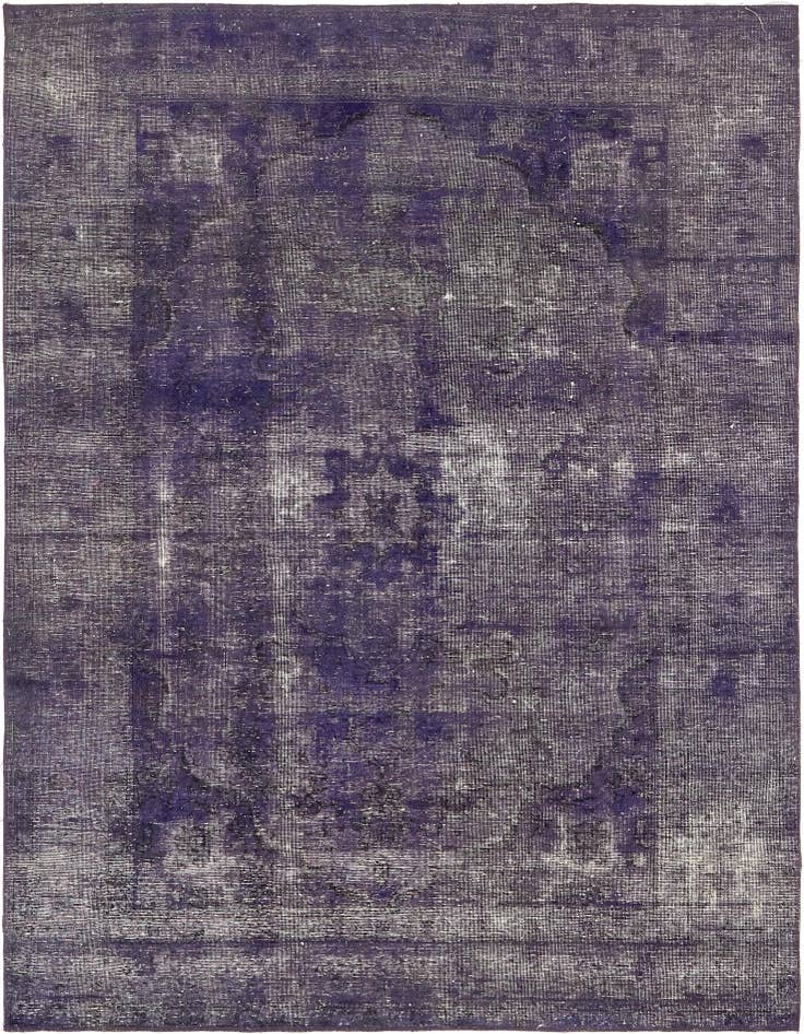 Detail image of 6' 8 x 9' Hand Knotted Ultra Vintage Persian Wool Rug