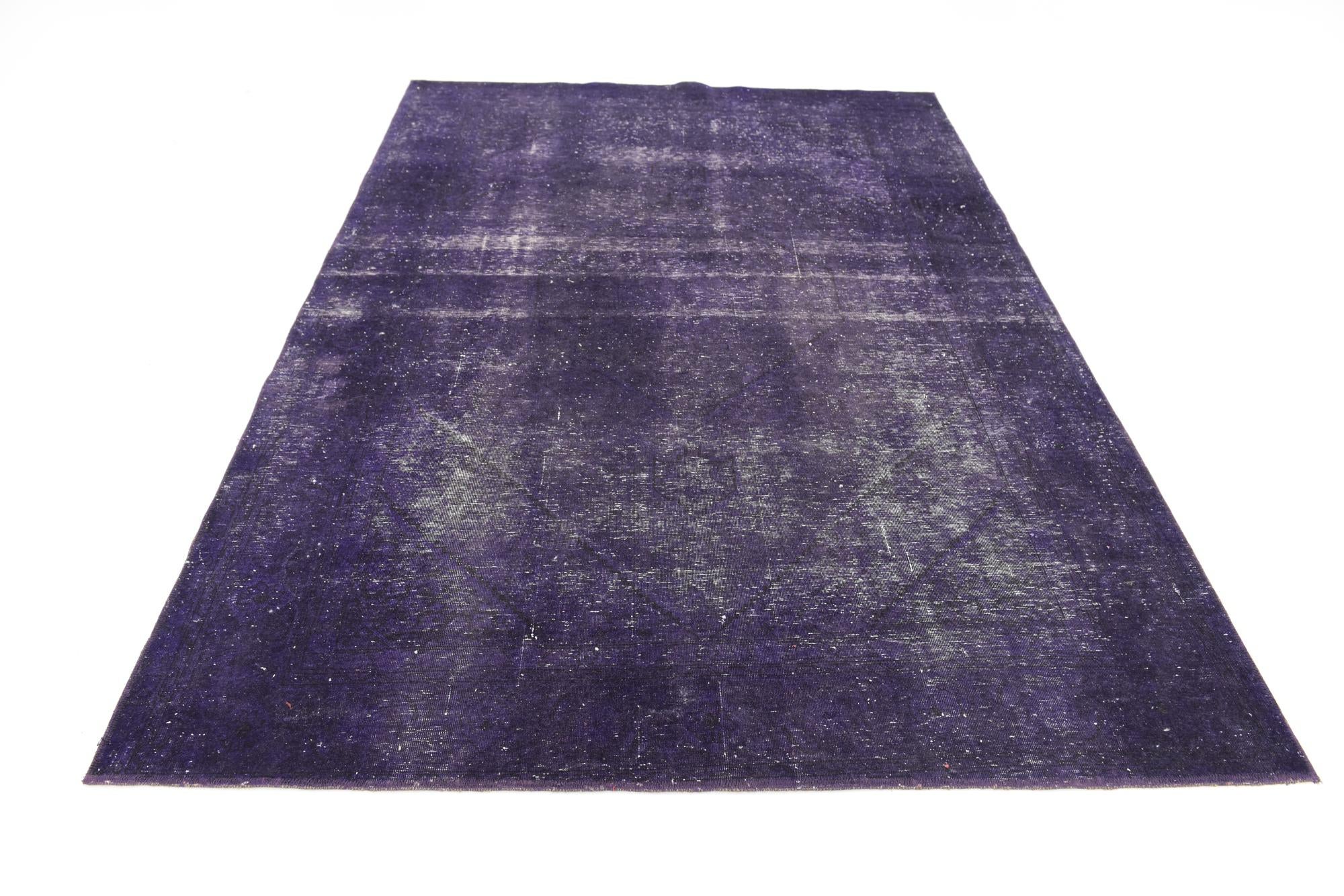 6' 3 x 9' 3 Hand Knotted Ultra Vintage Persian Wool Rug