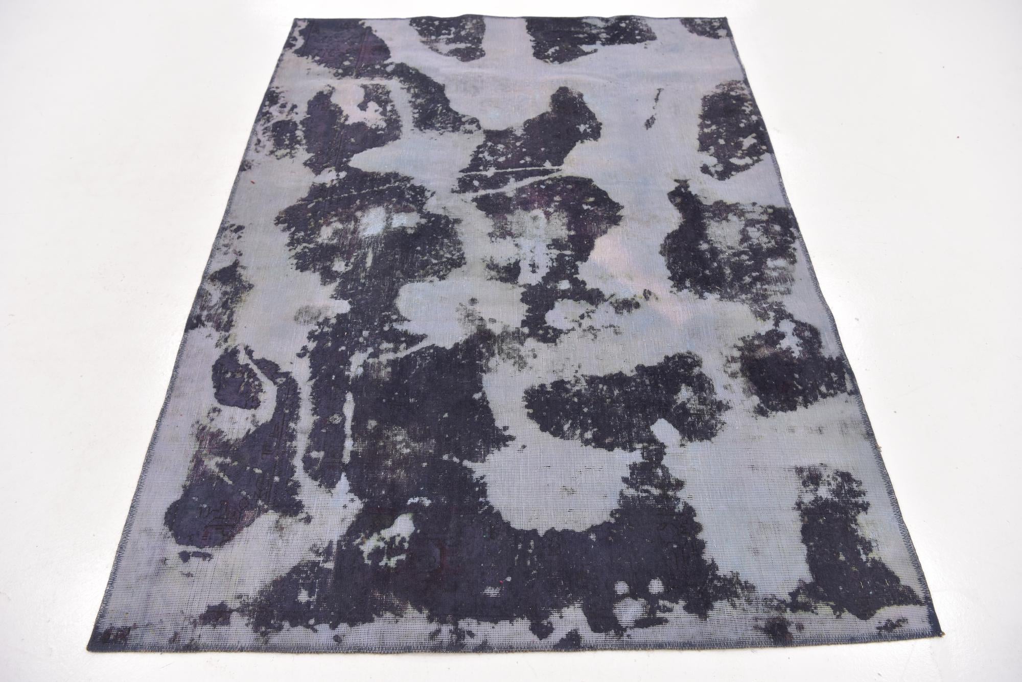 4' 9 x 6' 6 Hand Knotted Ultra Vintage Persian Wool Rug