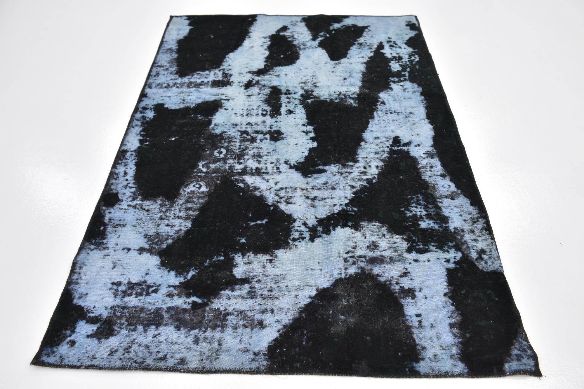 4' 5 x 6' 7 Hand Knotted Ultra Vintage Persian Wool Rug
