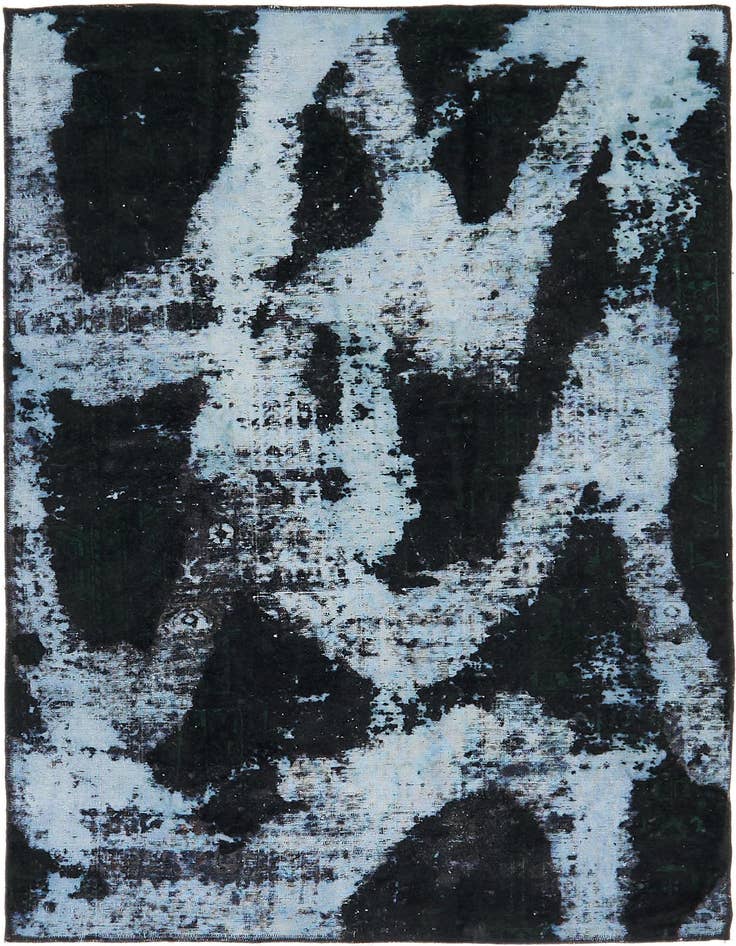 Detail image of 4' 5 x 6' 7 Hand Knotted Ultra Vintage Persian Wool Rug