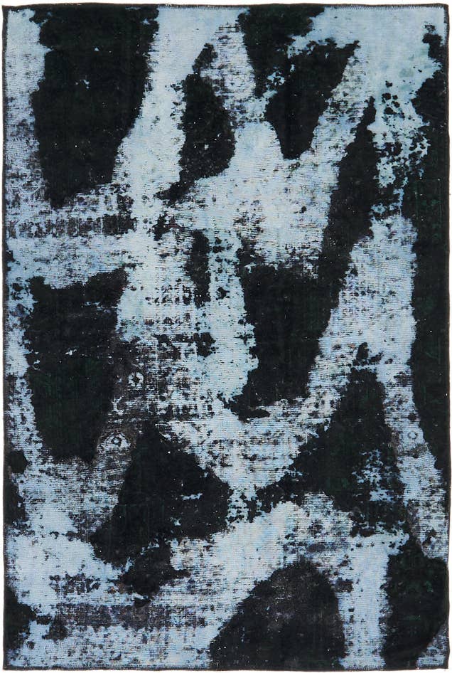 Detail image of 4' 5 x 6' 7 Hand Knotted Ultra Vintage Persian Wool Rug